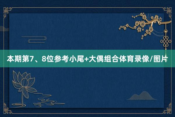 本期第7、8位参考小尾+大偶组合体育录像/图片